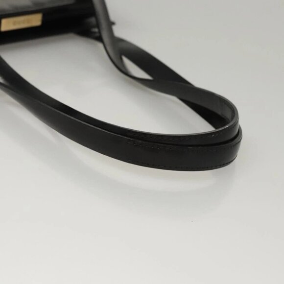 GUCCI Shoulder Bag Leather Black Gold 007 2046 0268 Auth BA1194 - Picture 8 of 16